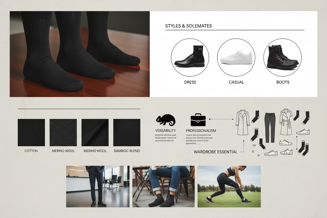 When to wear black socks and buy them in MP Magic website