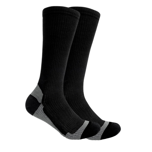 Cotton Nylon Blend Calf Socks